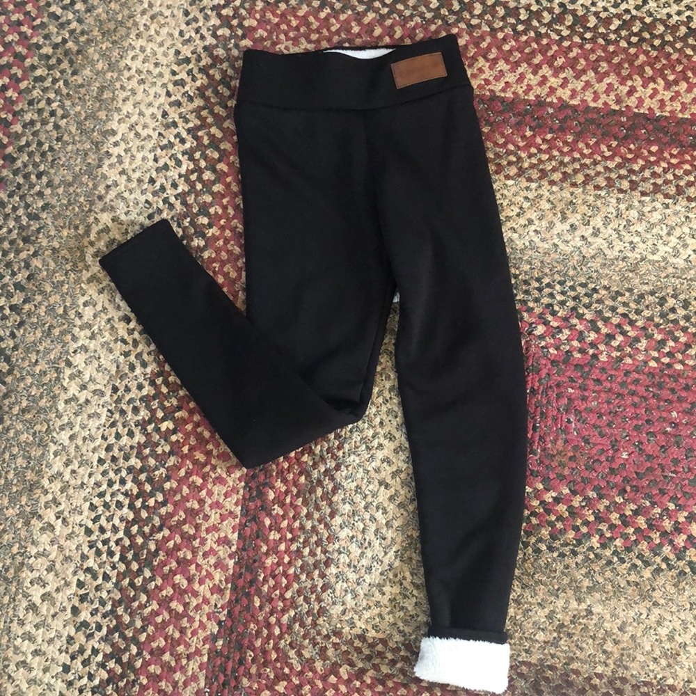 Sherpa lined leggings